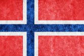 Norway Metallic flag, Textured flag, grunge flag